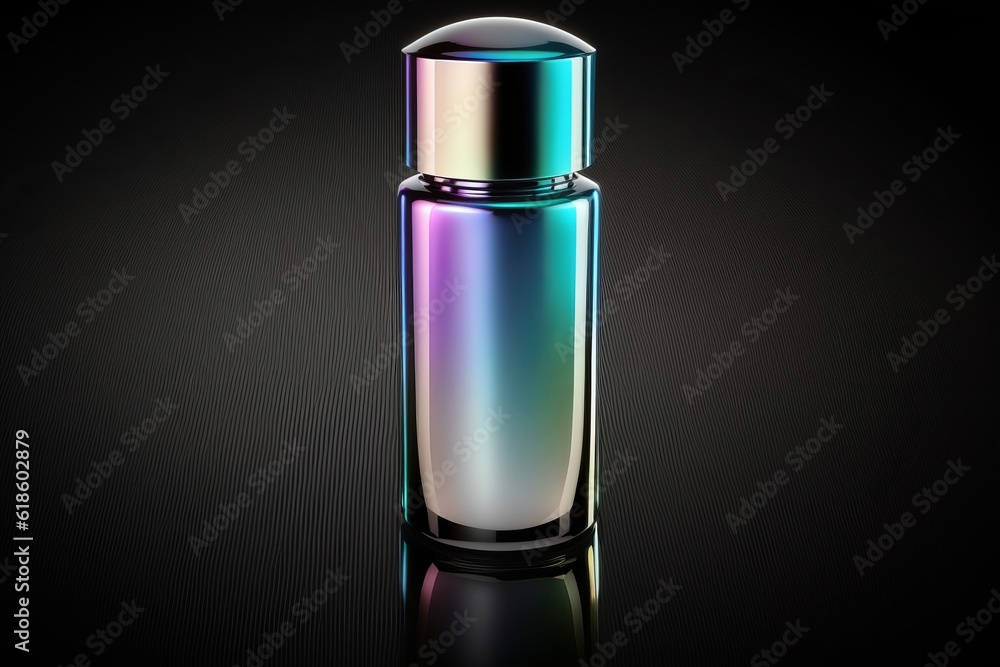 Cosmetic product bottle generated by AI Cosmetic product bottle generated by AI