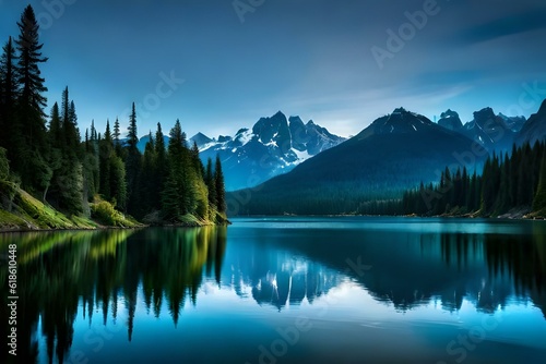 lake in the morning
