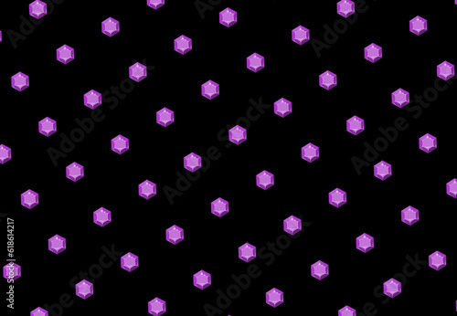 black seamless repetitive background with purple diamonds 