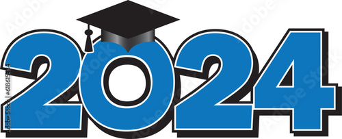 grad blue 2024 graduate