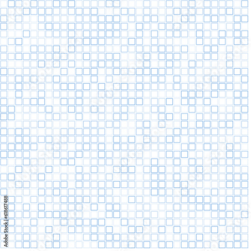 abstract blue squares vector, seamless background tile with random variation