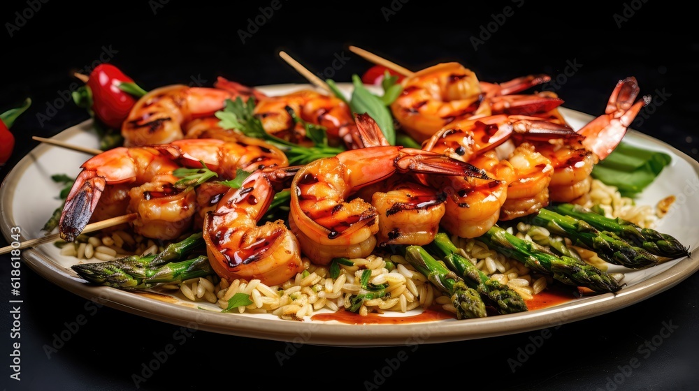 thai spicy salad with shrimp, Prosciutto wrapped Shrimp with Orzo and Asparagus and Tomatoes thai spicy salad with shrimp, Prosciutto wrapped Shrimp with Orzo and Asparagus and Tomatoes