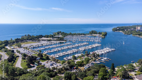 Humber Bay Park Marina - Toronto Cityscape - Mimico, Etobicoke, Ontario, Canada