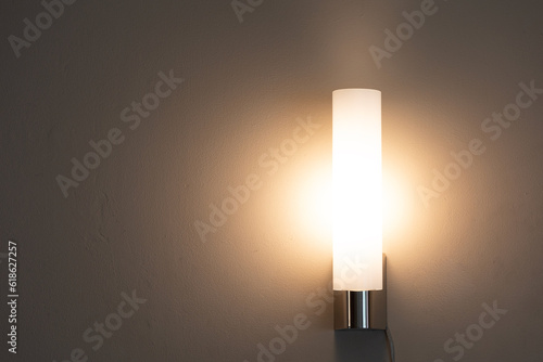 фотографія Warm and calming light fixture in home