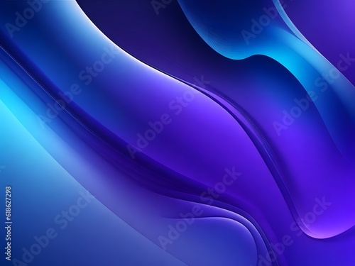 Azure Symphony: Abstract Blue and Purple Background Illustration