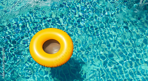 beautiful swimming pool with a yellow lifeguard
