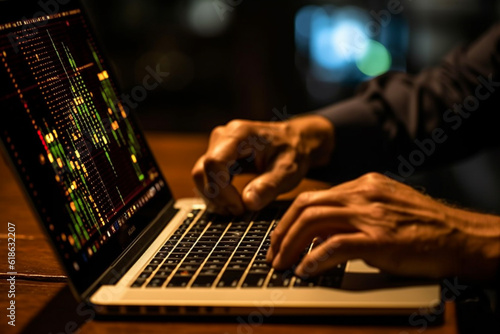 person typing on a laptop keyboard