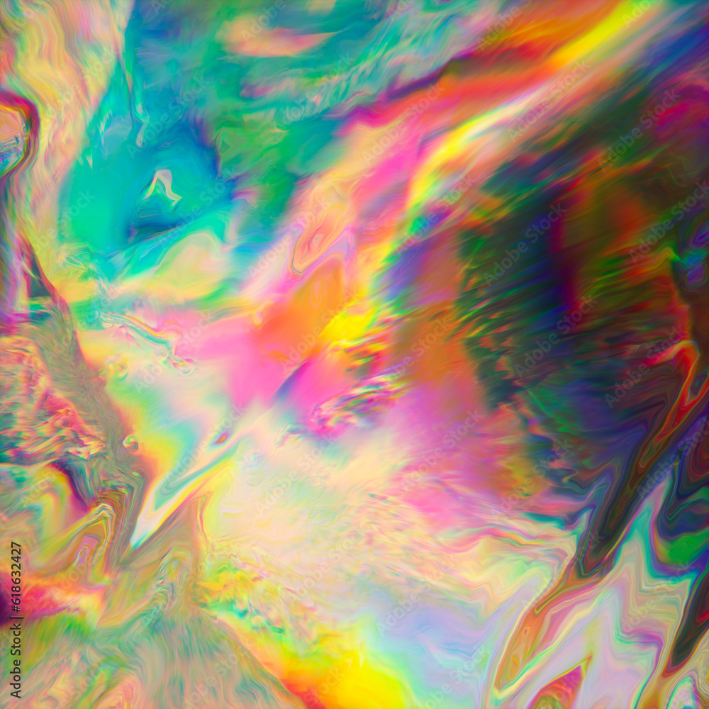 Colorful Abstract Glitch Dispersion Distortion Background