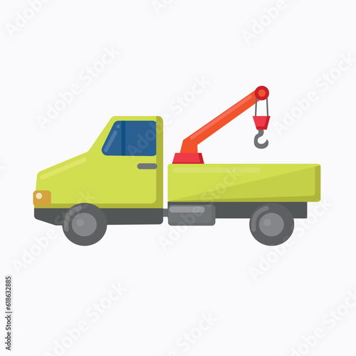 Tow truck icon clipart avatar isolated logotype vector illustration