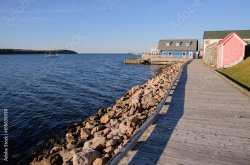 Cheticamp is a traditional Acadian fishing village situated between the waters of the Gulf of St. Lawrence and the highlands of Cape Breton Island. Taken in Canada, Cheticamp,10.2022.