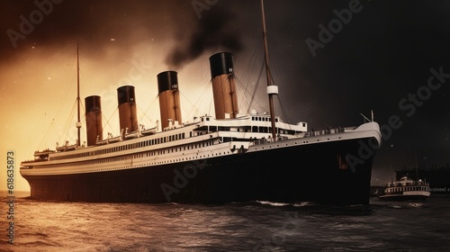 The Titanic, Titanic on an old photo.