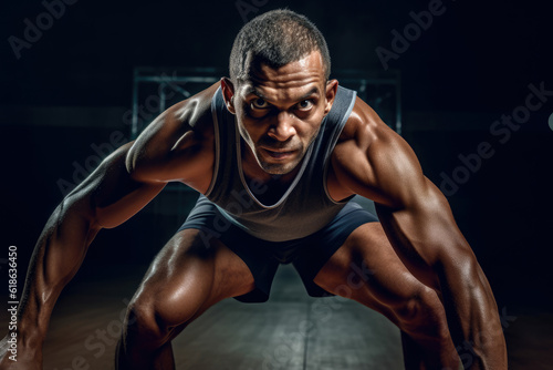 The intensity and focus of a racquetball player as they prepare for a powerful backhand, muscles taut and eyes focused