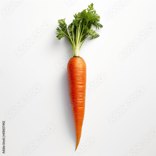 Carrot on White Background
