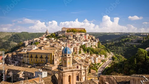 Ragusa Ibla, Italy Town View in Sicily photo