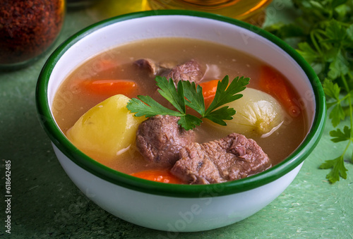 Turkish Kuzu - et Haslama - Lamb - meat Stew with Potatoes and Carrot photo