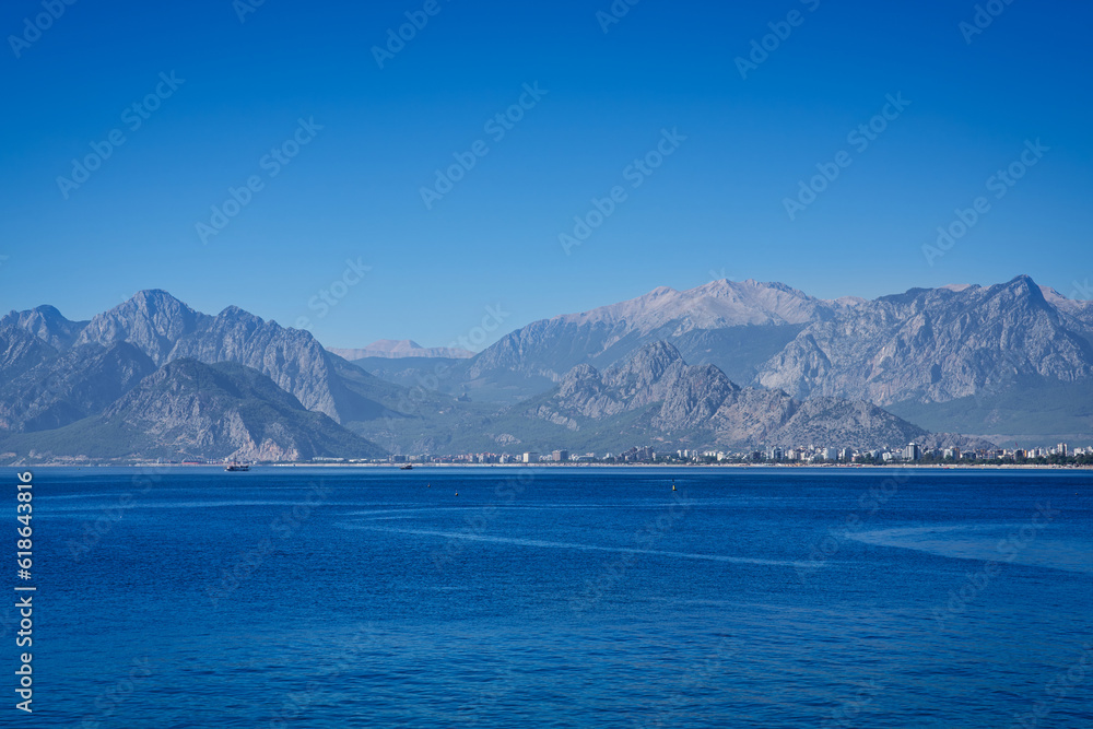 Antalya and blue sea