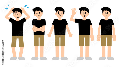 男性全身いろいろ