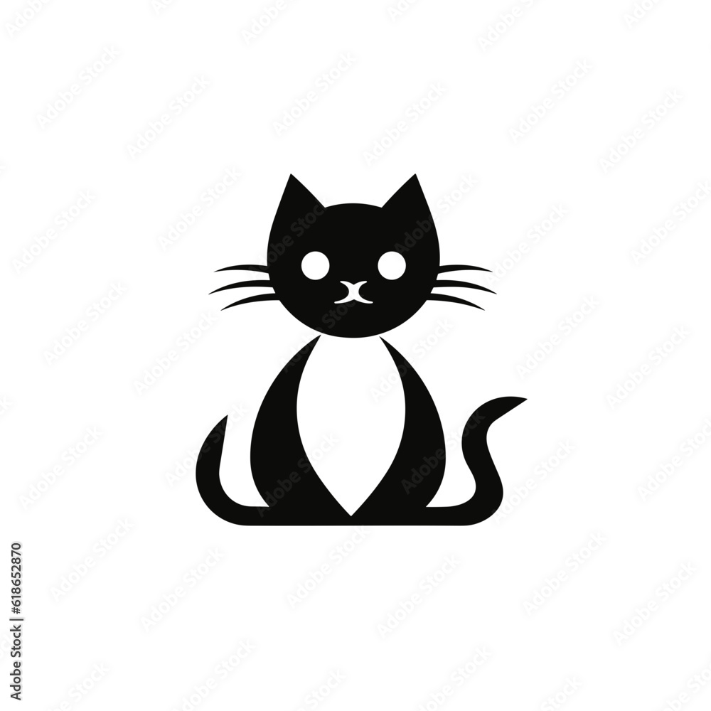 Cat Silhouette Icon SVG Vector, Little Cat, Cute Cats Cat Silhouette Icon SVG Vector, Little Cat, Cute Cats