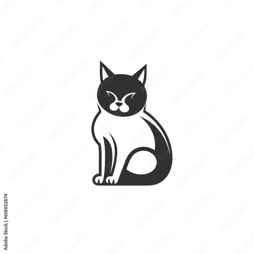 Cat Silhouette Icon SVG Vector, Little Cat, Cute Cats Cat Silhouette Icon SVG Vector, Little Cat, Cute Cats