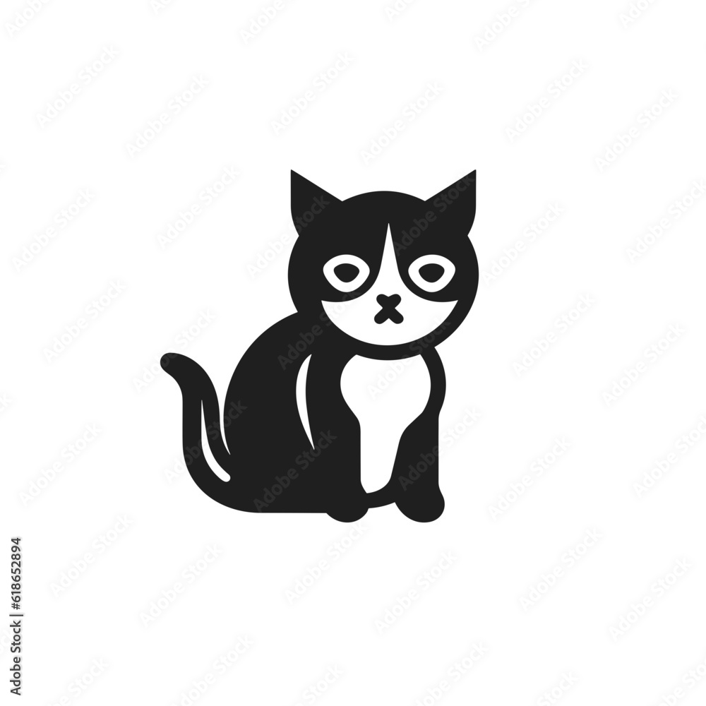 Cat Silhouette Icon SVG Vector, Little Cat, Cute Cats Cat Silhouette Icon SVG Vector, Little Cat, Cute Cats