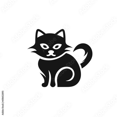 Cat Silhouette Icon SVG Vector, Little Cat, Cute Cats © Jan