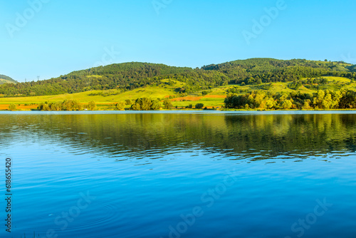 Landscape with lake and trees