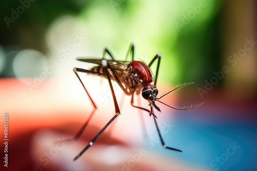 mosquito sucking human blood professional photography © NikahGeh