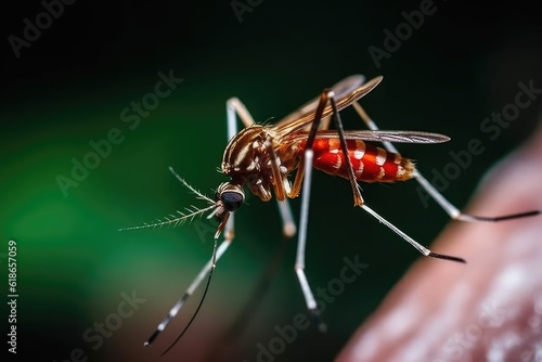 Wallpaper Mural mosquito sucking human blood professional photography Torontodigital.ca