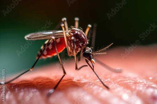 mosquito sucking human blood professional photography © NikahGeh
