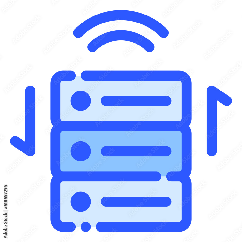server icon in bluetone style server icon in bluetone style