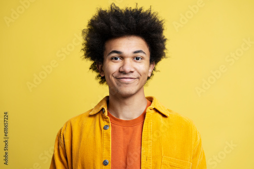Smiling confident African American man with wearing stylish casual outfit isolated © Maria Vitkovska