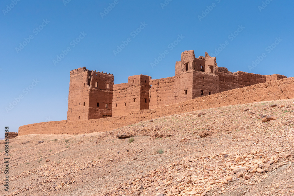 Beautiful mediaeval castle in Tamenougalt in the Draa valley Beautiful mediaeval castle in Tamenougalt in the Draa valley