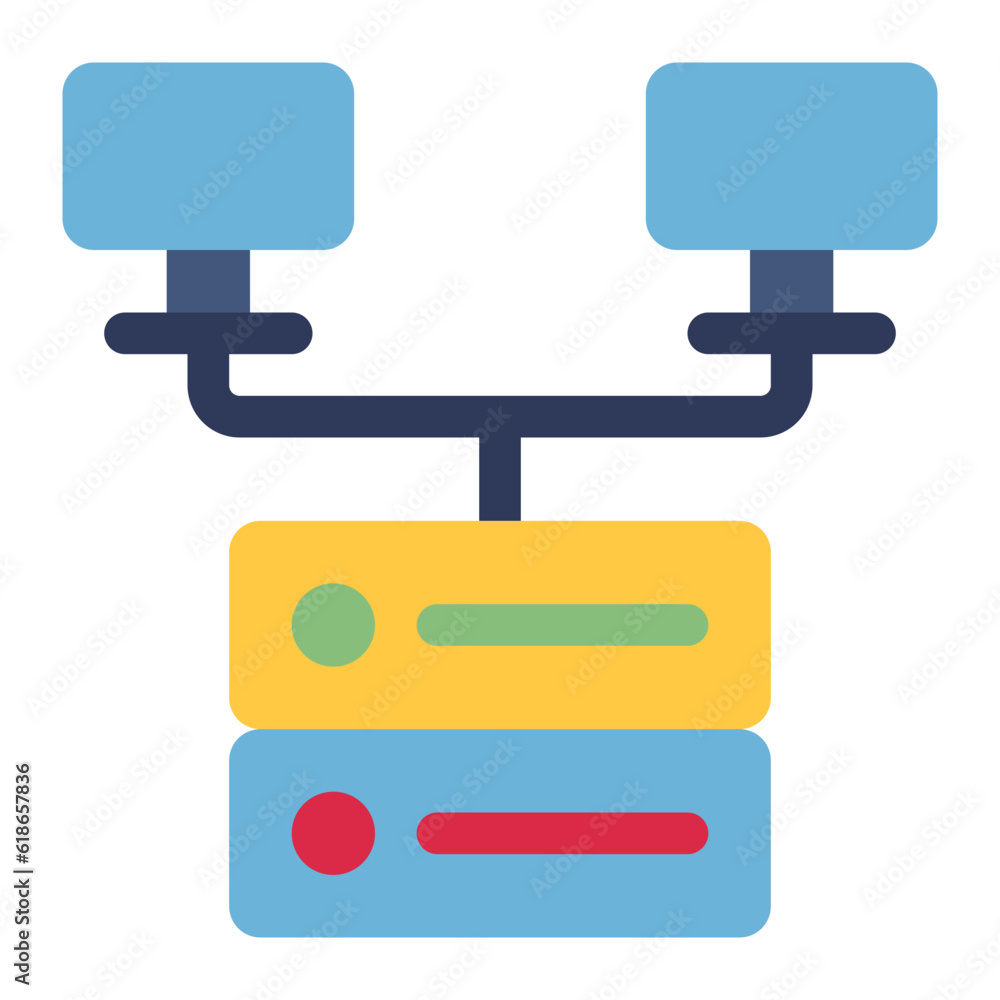 local area network icon in flat style local area network icon in flat style