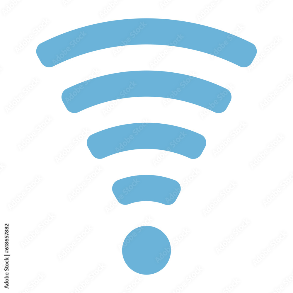 wifi icon in flat style