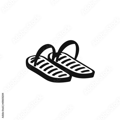 Summer vibe vector graphic, ice cream, sea star, flip flops, drink, sunglasses, palm trees, sunbed