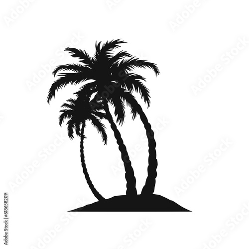 Summer vibe vector graphic, ice cream, sea star, flip flops, drink, sunglasses, palm trees, sunbed