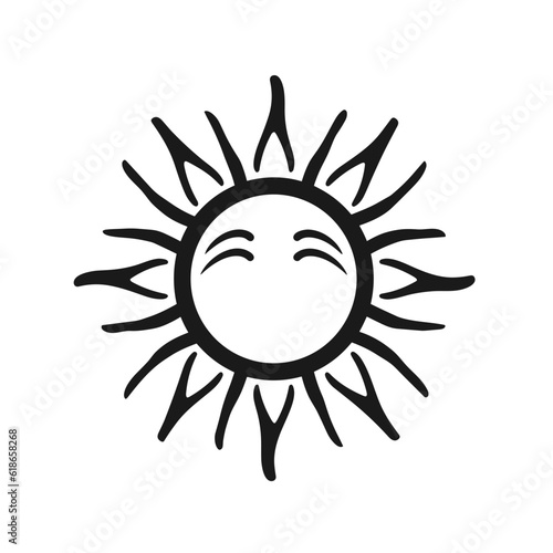 Summer vibe vector graphic, ice cream, sea star, flip flops, drink, sunglasses, palm trees, sunbed