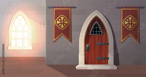 Ancient castle interior concept