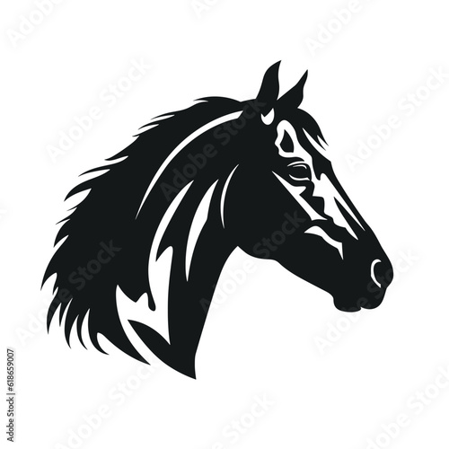 Horse silhouette, SVG isolated graphic, horses, beautiful animal