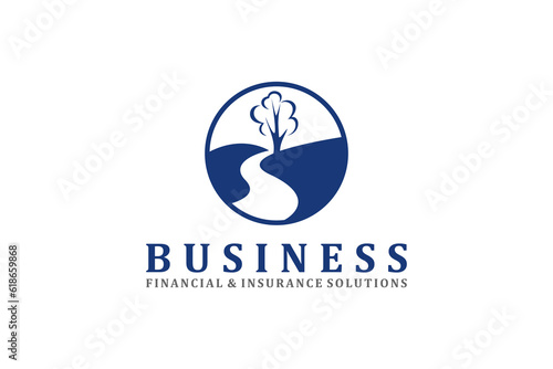 Outdoor tree logo design nature park  icon symbol