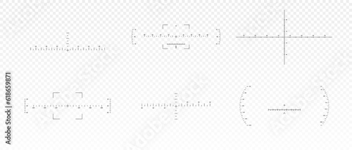 Artillery sights and scopes set