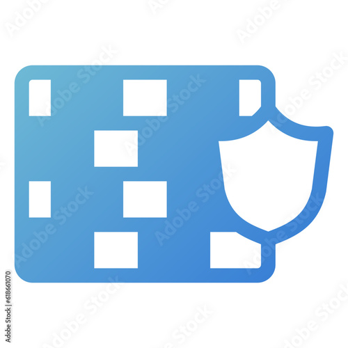 firewall icon in gradient style