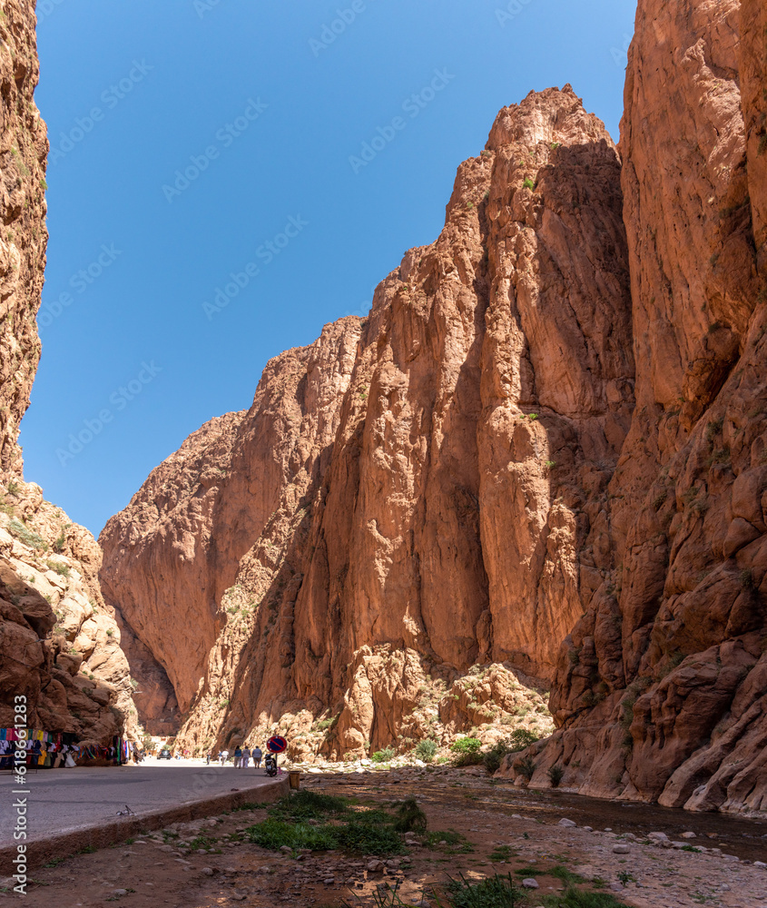 Fototapeta premium Impressive Todra gorge in the Atlas mountains of Morocco