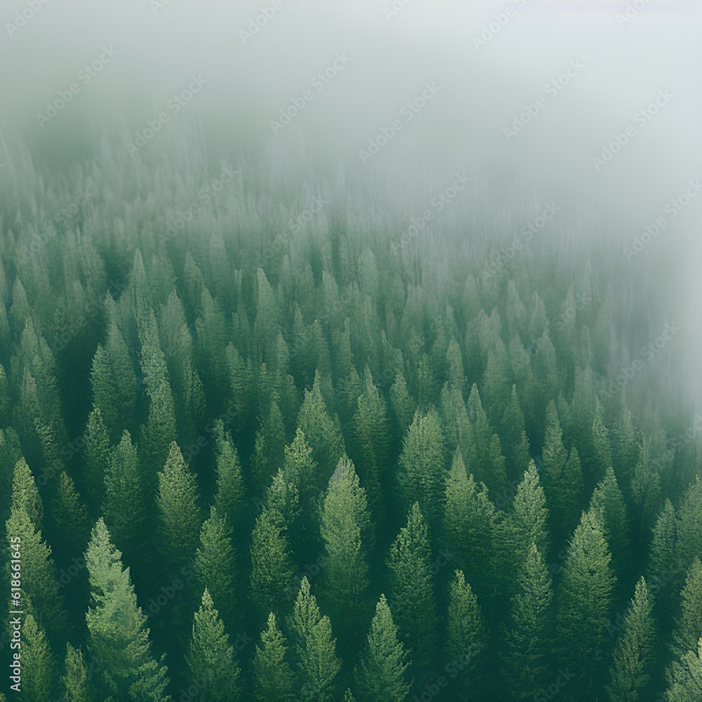 Misty Alaskan Forest Misty Alaskan Forest