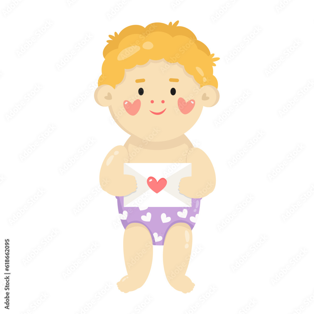 Cute adorable little kid with blonde hair and love letters Cute adorable little kid with blonde hair and love letters