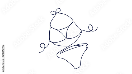 Female swimsuit line concept