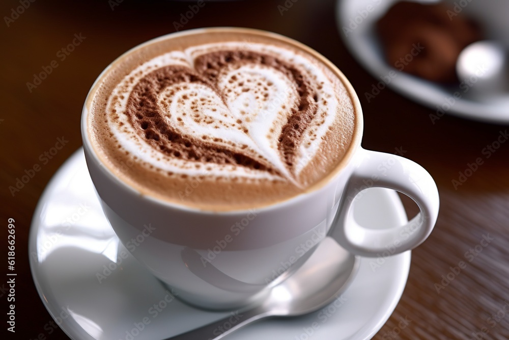 cup of coffee with beans, generative ai cup of coffee with beans, generative ai