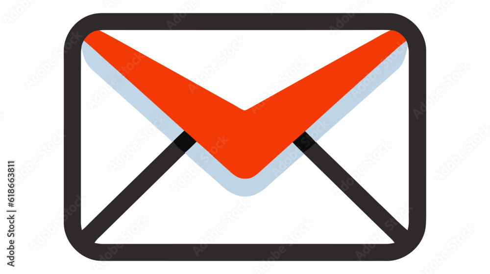 Email envelope icon vector illustration on white background Email envelope icon vector illustration on white background