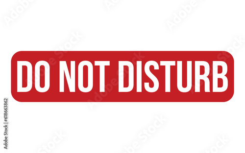 Do Not Disturb Rubber Stamp Seal Vector