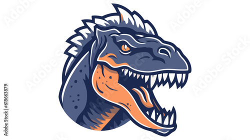 Dinosaur Logo. dino logo. Editable Brachiosaurus vector for your logo